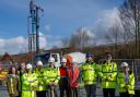 Commissioner Snowden joined Chief Constable Sacha Hatchett, Supt Derry Crorken and others to mark progress on the site