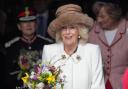 Queen Camilla departs the Royal Maundy service at Worcester Cathedral. Picture date: Thursday March 28, 2024. PA Photo. See PA story ROYAL Maundy. Photo credit should read: Jacob King/PA Wire.