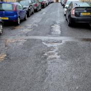Potholes on Barnfield Street