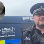 Mick Johnson, the Serious Violence and Knife Crime Reduction Sergeant for Lancashire Police and the knife that was sold