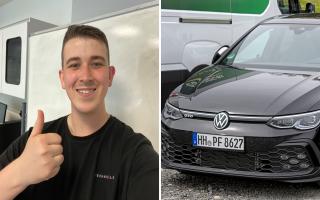 Aaron McKean and a Volkswagen Golf GTD