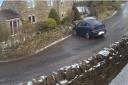 CCTV footage of a car ploughing into a wall on Todmorden Road Briercliffe