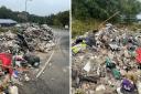 The 30 tons of rubbish dumped outside Rossendale Council's offices