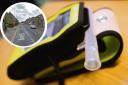 Generic image of a breathalyser. Inset is Market Street, Whitworth, where the woman was pulled over