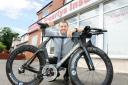 ON THE BIKE: Brian Fogarty is set to take part in the UK Ironman Championships in Bolton tomorrow