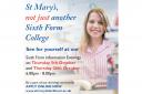 Come along to our Sixth Form Information Evening at St Mary's College, Blackburn