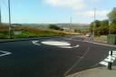 The roundabout was installed last week at the junction of Priory Drive and Pole Lane
