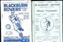 SCARCE ISSUE: One of the Blackburn Rovers programmes to be auctioned