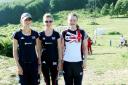 ON THE UP Blackburn Harriers athlete Beckie Taylor (right) represented Great Britain at the recent European Mountain Running  Championships along with Ffion Price and Scout Adkin