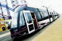 SUPER SLEEK A stylish new tram just unveiled in Blackpool