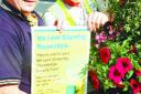 GO FOR GROWING: Darren launches the campaign with community champion Steven Woodall, from Civic Pride