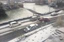 Snow causes road chaos across Lancashire