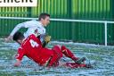 BRAGGING RIGHTS: Colne beat Nelson 2--0 in December’s Pendle Clasico at their XLCR Stadium home