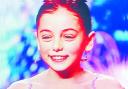 YOUNG STAR: Hollie Steel, 10, performing on Britain’s Got Talent