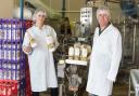 Emma Robinson and Ian O’Reilly pictured in the dairy at Gazegill Organics near Rimington