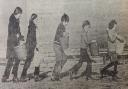 Kids from Belthorn going out in search of water in February 1979