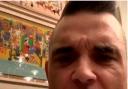 Robbie Williams chatting on Instagram with Damien