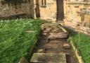 Stone flags hav been taken from St Wilfred's Church in Ribchester