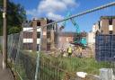 Demolition work under way at the former Laneside Care Home