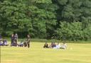 More than 200 people gathered for a game of cricket on Pleasington playing fields on Sunday