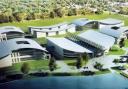 An impression of the completed Samlesbury Aerospace Enterprise Zone