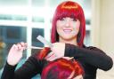 A CUT ABOVE THE REST: Winning hair stylist Jade Lyons cuts Charlotte Heritage’s hair