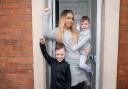 Pictured (L-R) Blake Whittle, 7; Chloe Whittle, 23; and Tommy Bulmer, 2.