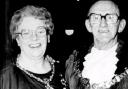 LIFE OF SERVICE: Clifford West and the mayoress from their year of office, 1984-5.