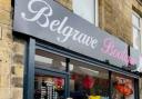 Reopening: Janet Cowley and Councillor Lillian Salton outside the Belgrave Bootique's new premises