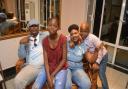 FAMILY: Thuso, La Toya, Chamada and Sean enjoying a birthday party during happier times in their native Botswana