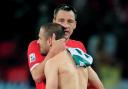 RELIEF: England's John Terry and Joe Cole after the full-time whistle