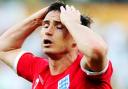 DEFEAT: Frank Lampard and his England team-mates crashed to a 4-1 defeat