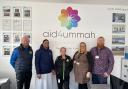 Left to Right: Mark (Feniscowles Cricket Club); Fakir Ahmed (Aid 4 Ummah); Lynne (Asda); Toni (Salvation Army); and Matthew (Salvation Army) at the launch of the initiative