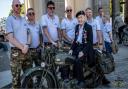 Lewis Banham, 100, sat on a bike he named 