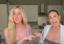 Diana Vickers and Chiara Hunter in their viral TikTok video