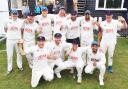 CHEER WE GO: Darwen celebrate after winning their first ever Lancashire League title at the weekend Picture: Harold Heys