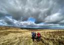 The group during their walk across the Forrest of Bowland