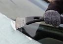 De-frosting a car window