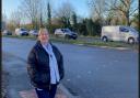 Cllr Melissa Fisher on Whalley Road, Clayton-le-Moors