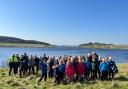 Pupils from St Brennands Endowed High School at Stocks Reservoir where they planted 50 oak trees