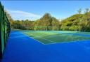 The refurbished Scott Park, Burnley, tennis courts