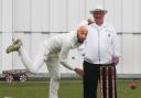 Tonge bowler Shoyab Haji in action against Salesbury before rain halted played Picture: Zita Lynch