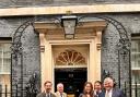 Lancashire farmer John Alpe, second left, pictured with other NFU Education Farmers for Schools ambassadors outside 10 Downing Street