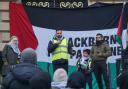 Pro-Palestine demonstrators gathered in Blackburn town centre to call for a ceasefire in Gaza.
