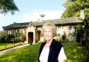 ambitious Higham Village Hall chairman Eileen Knight and the building which is being renovated