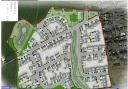 The plan for the Rossendale Road, Burnley, housing estate