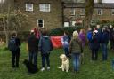 A crowd remembers the 1826 Weavers uprising and Chatterton Massacre