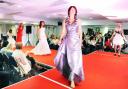 TOUCH OF STYLE Dress designs on show on the catwalk at Ewood Park’s Premier Suite