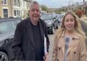 Cllr Peter Britcliffe and his daughter, MP Sara Britcliffe, on Blackburn Road, Oswaldtwistle