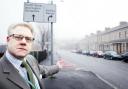 FEARS Coun Jim Shorrock at the busy road junction
